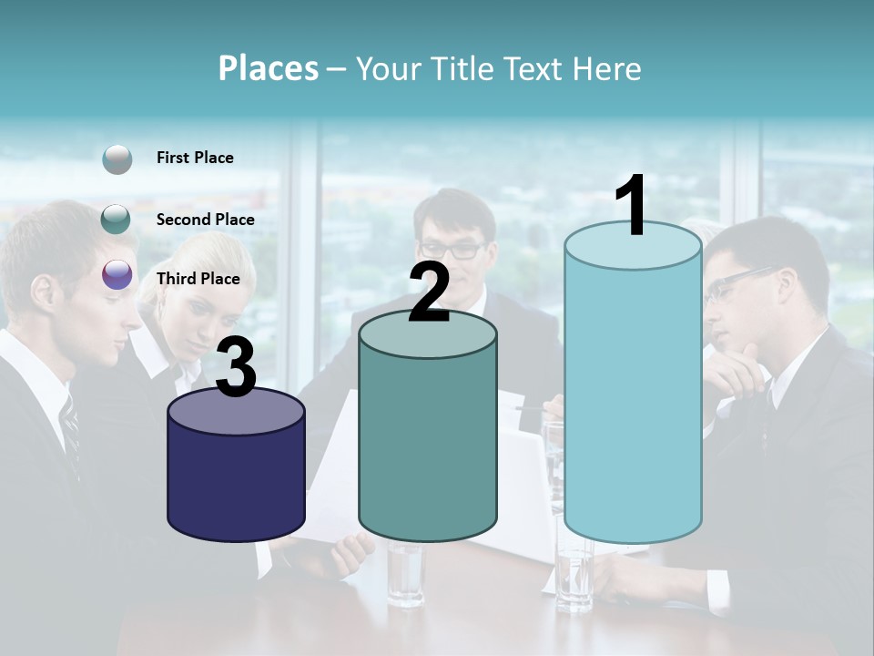 Caucasian Partnership Female PowerPoint Template