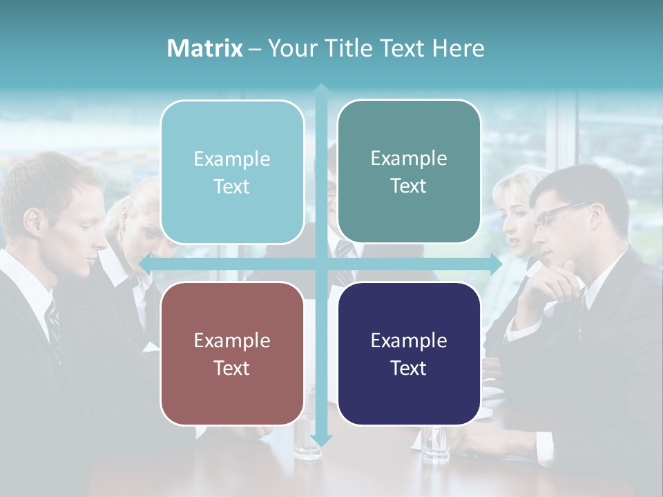 Caucasian Partnership Female PowerPoint Template