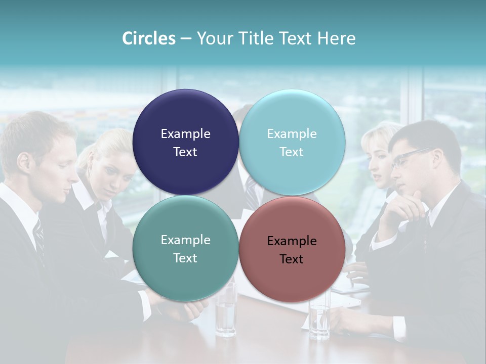 Caucasian Partnership Female PowerPoint Template