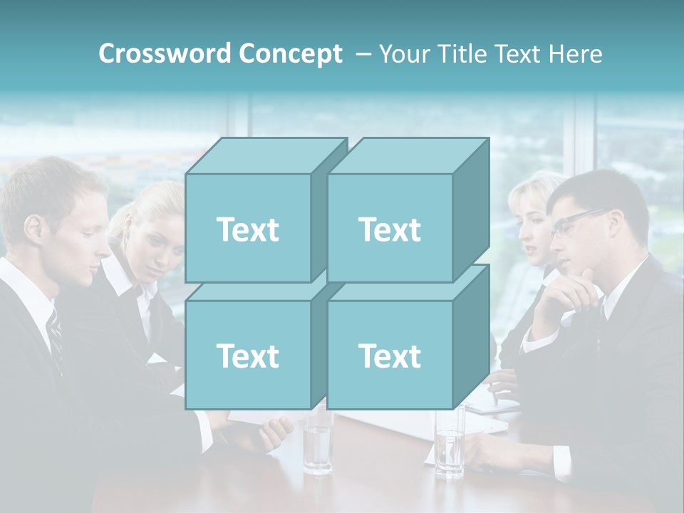 Caucasian Partnership Female PowerPoint Template