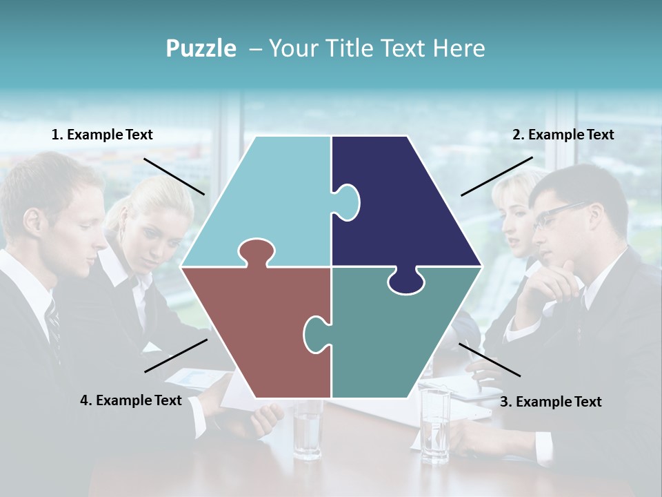 Caucasian Partnership Female PowerPoint Template