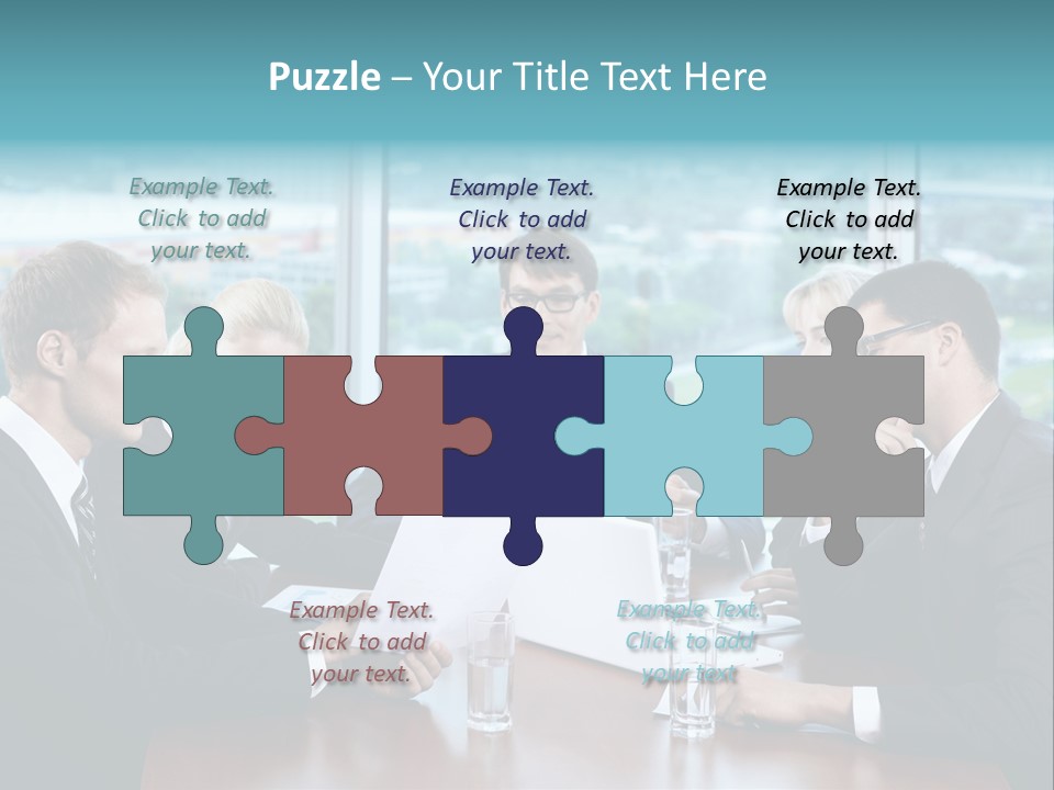 Caucasian Partnership Female PowerPoint Template