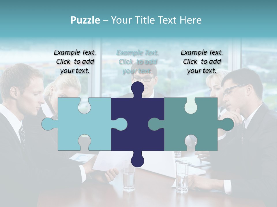 Caucasian Partnership Female PowerPoint Template