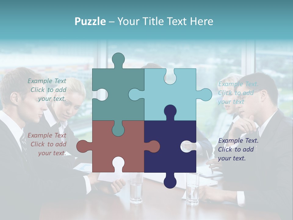 Caucasian Partnership Female PowerPoint Template