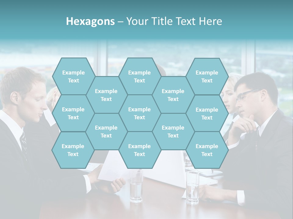 Caucasian Partnership Female PowerPoint Template