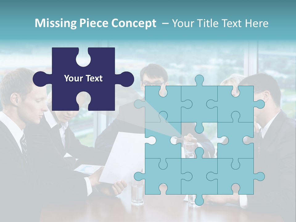 Caucasian Partnership Female PowerPoint Template