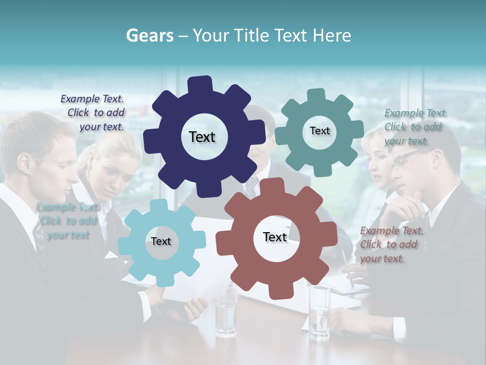 Caucasian Partnership Female PowerPoint Template