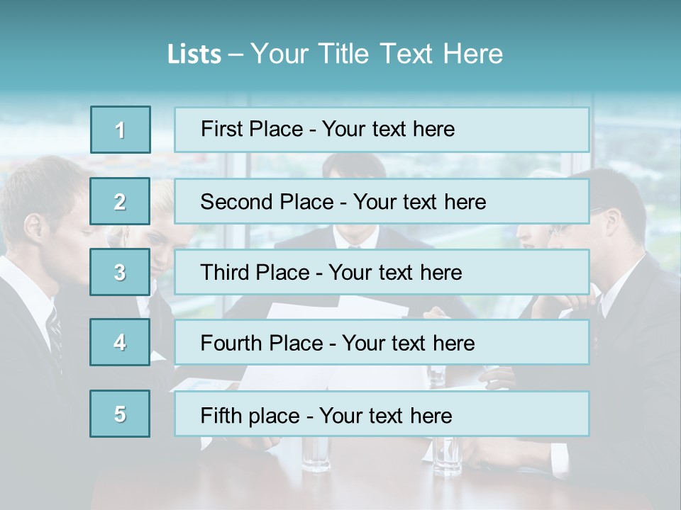 Caucasian Partnership Female PowerPoint Template
