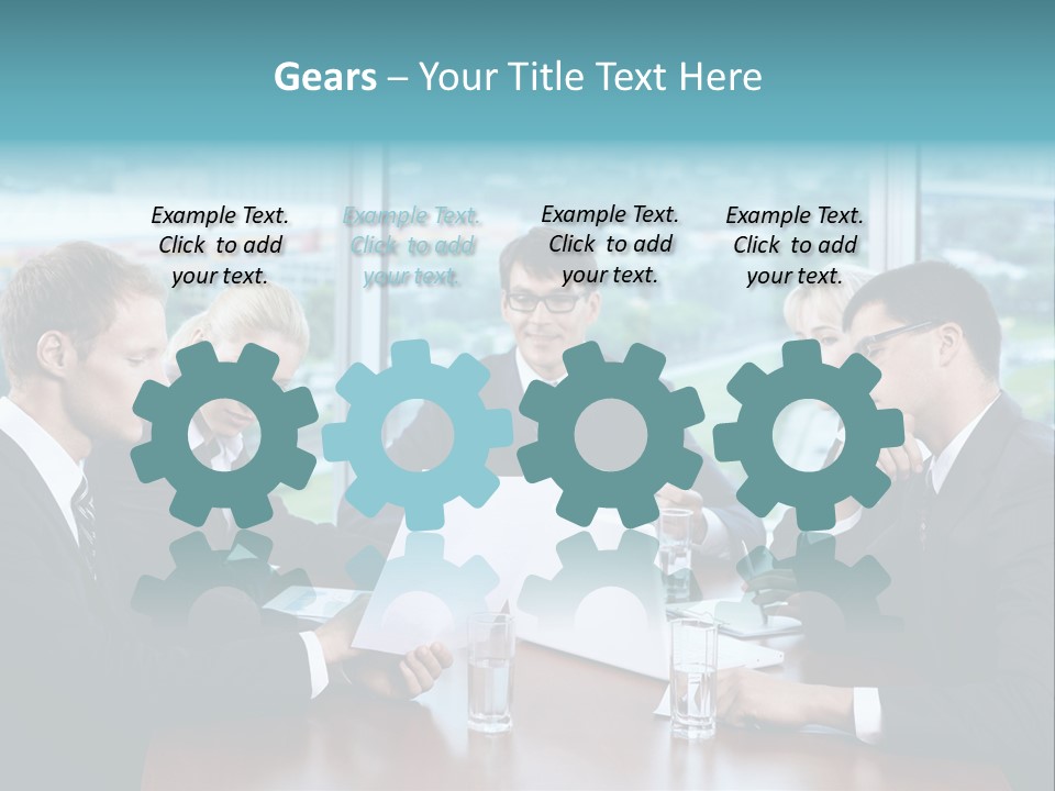 Caucasian Partnership Female PowerPoint Template