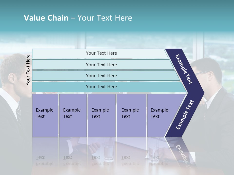 Caucasian Partnership Female PowerPoint Template