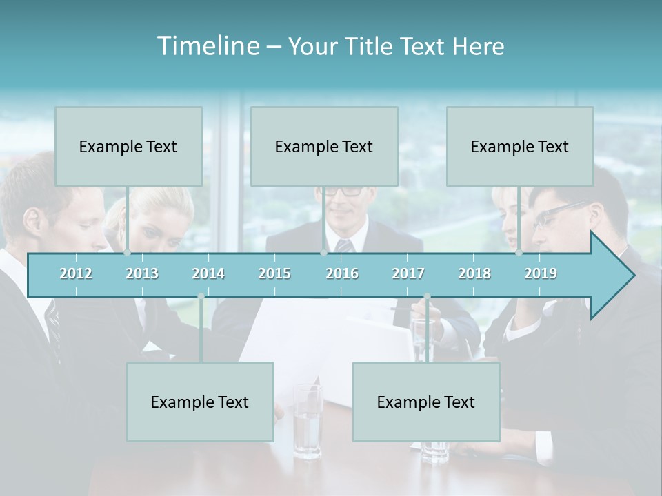 Caucasian Partnership Female PowerPoint Template