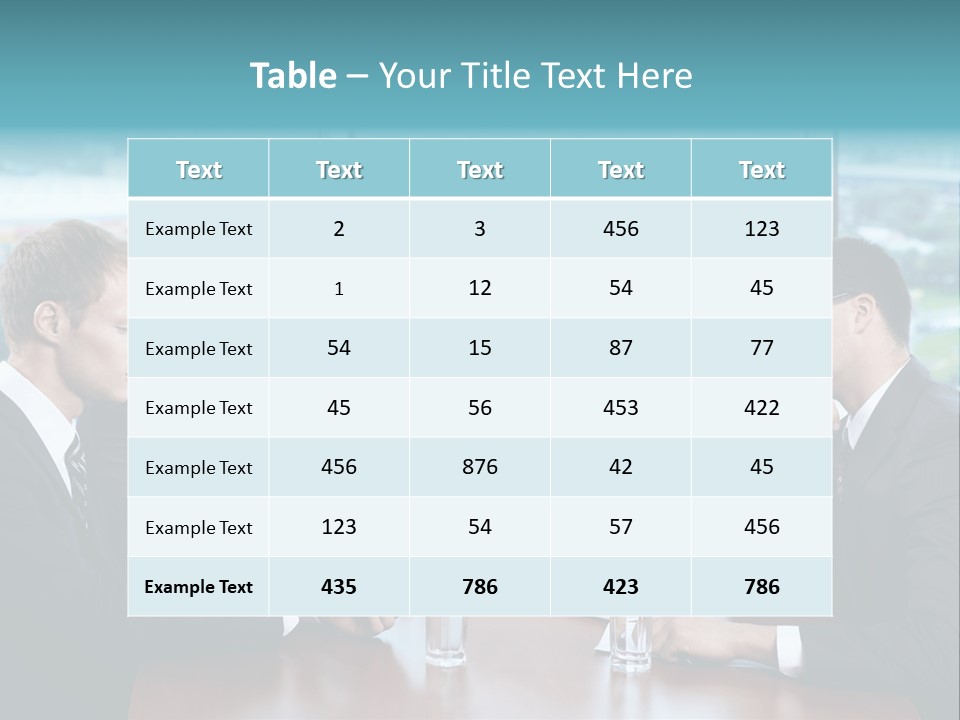 Caucasian Partnership Female PowerPoint Template