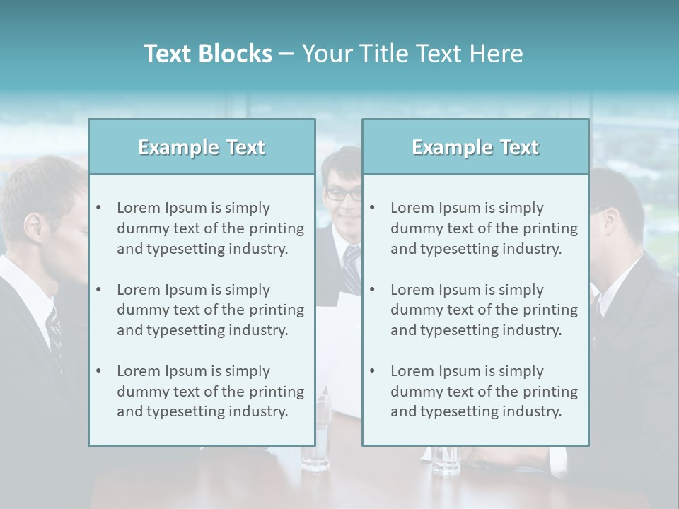 Caucasian Partnership Female PowerPoint Template