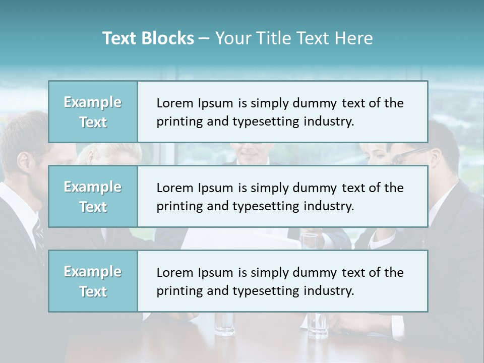Caucasian Partnership Female PowerPoint Template