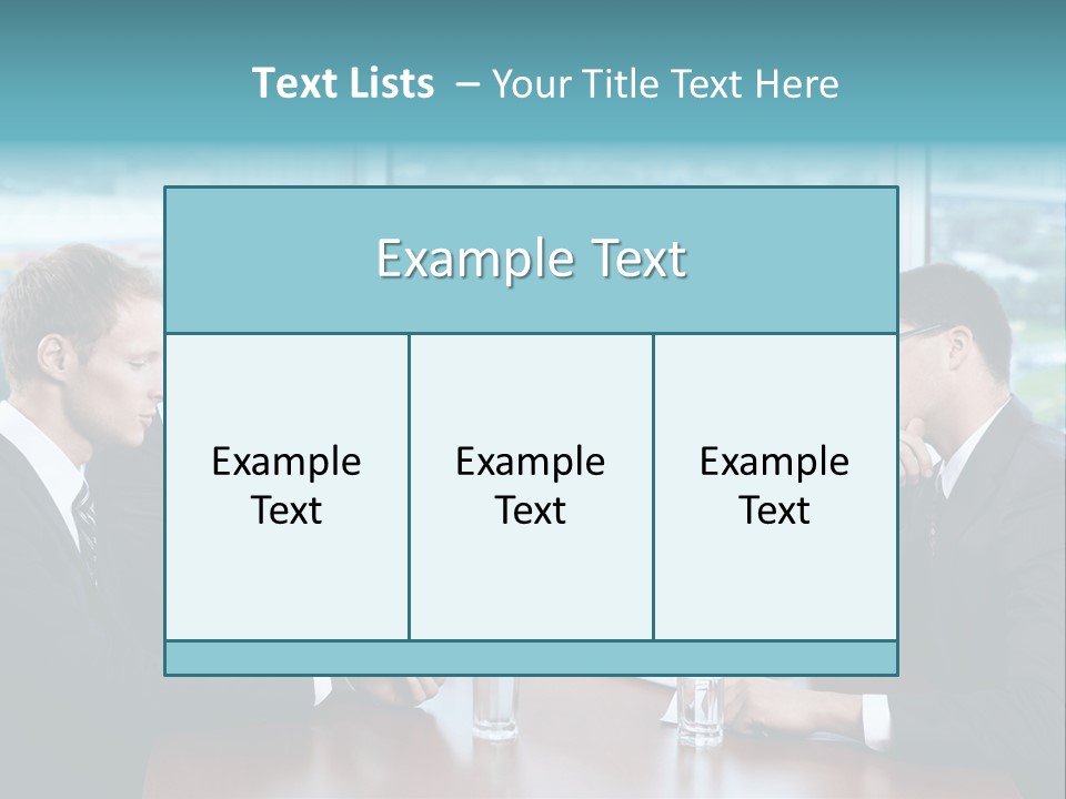 Caucasian Partnership Female PowerPoint Template