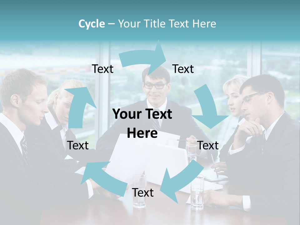 Caucasian Partnership Female PowerPoint Template