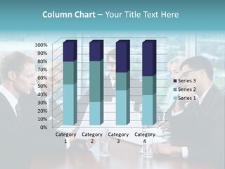 Caucasian Partnership Female PowerPoint Template