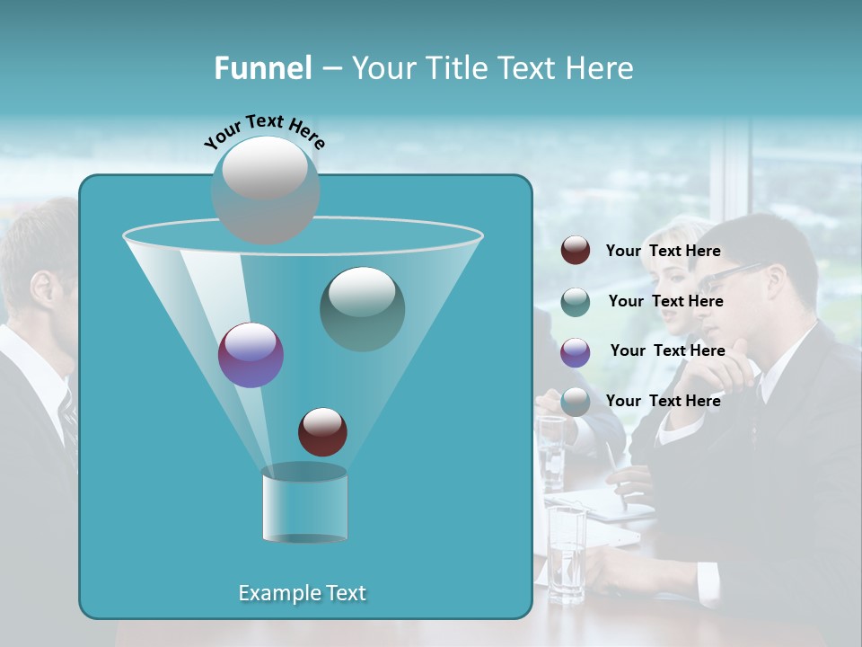 Caucasian Partnership Female PowerPoint Template