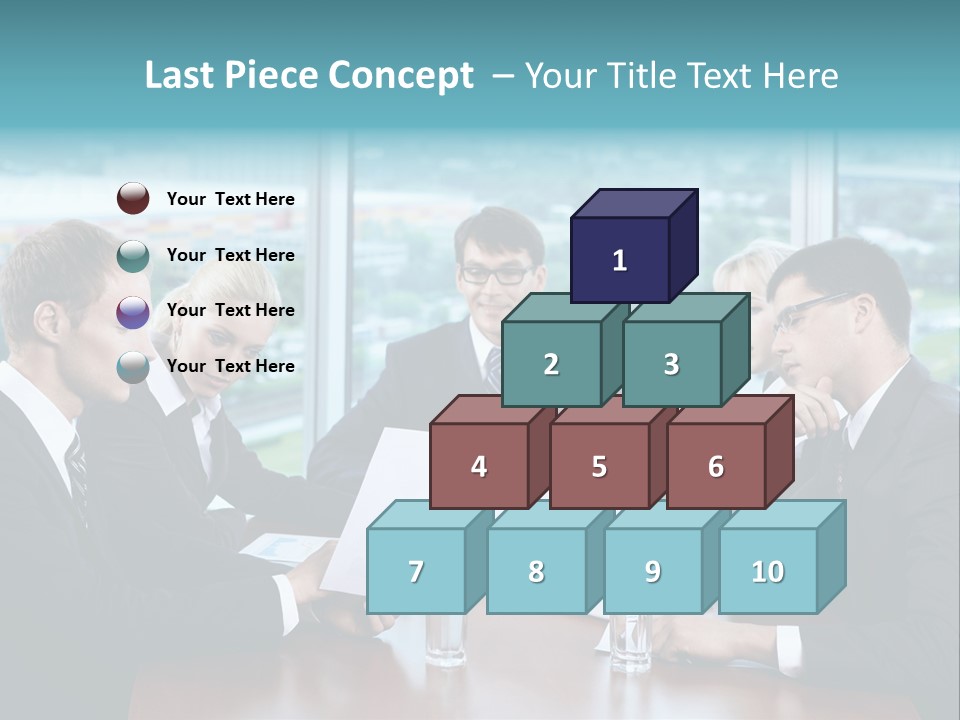 Caucasian Partnership Female PowerPoint Template