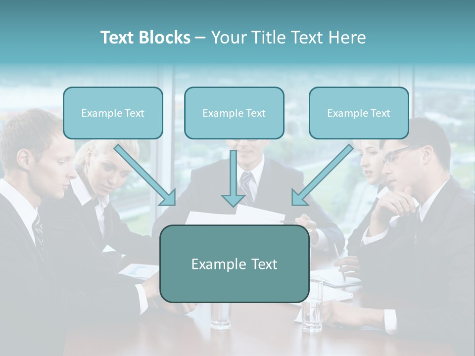 Caucasian Partnership Female PowerPoint Template