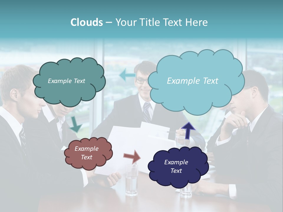 Caucasian Partnership Female PowerPoint Template