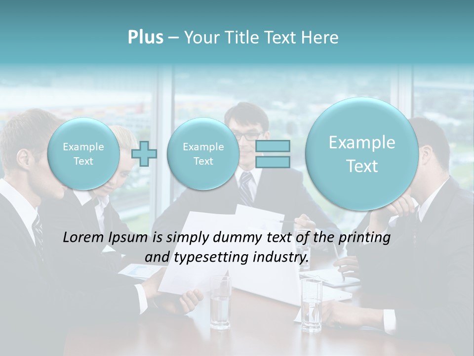 Caucasian Partnership Female PowerPoint Template