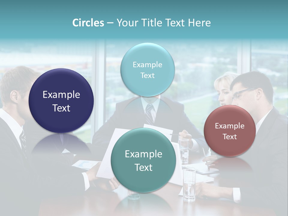 Caucasian Partnership Female PowerPoint Template