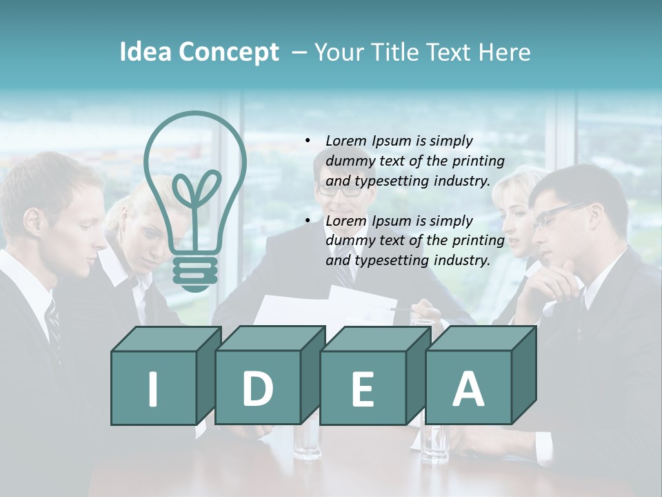 Caucasian Partnership Female PowerPoint Template