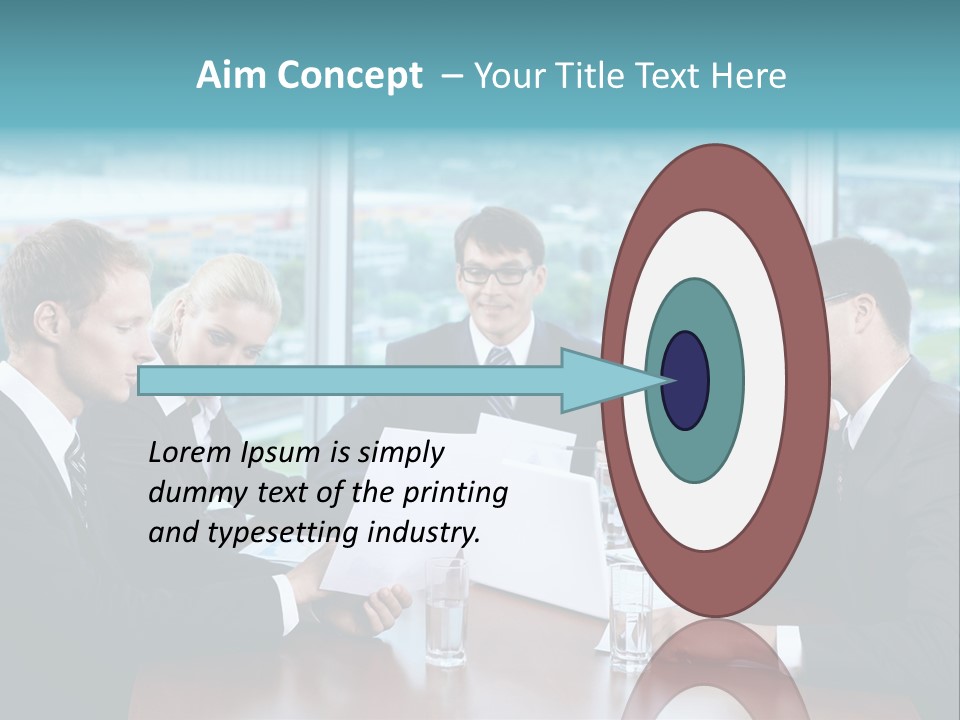 Caucasian Partnership Female PowerPoint Template