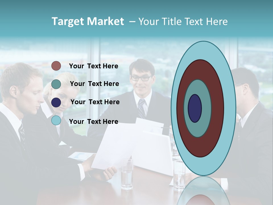 Caucasian Partnership Female PowerPoint Template