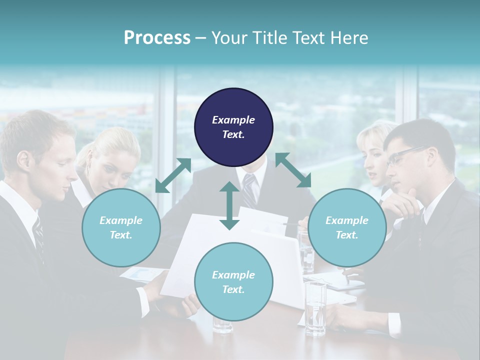 Caucasian Partnership Female PowerPoint Template