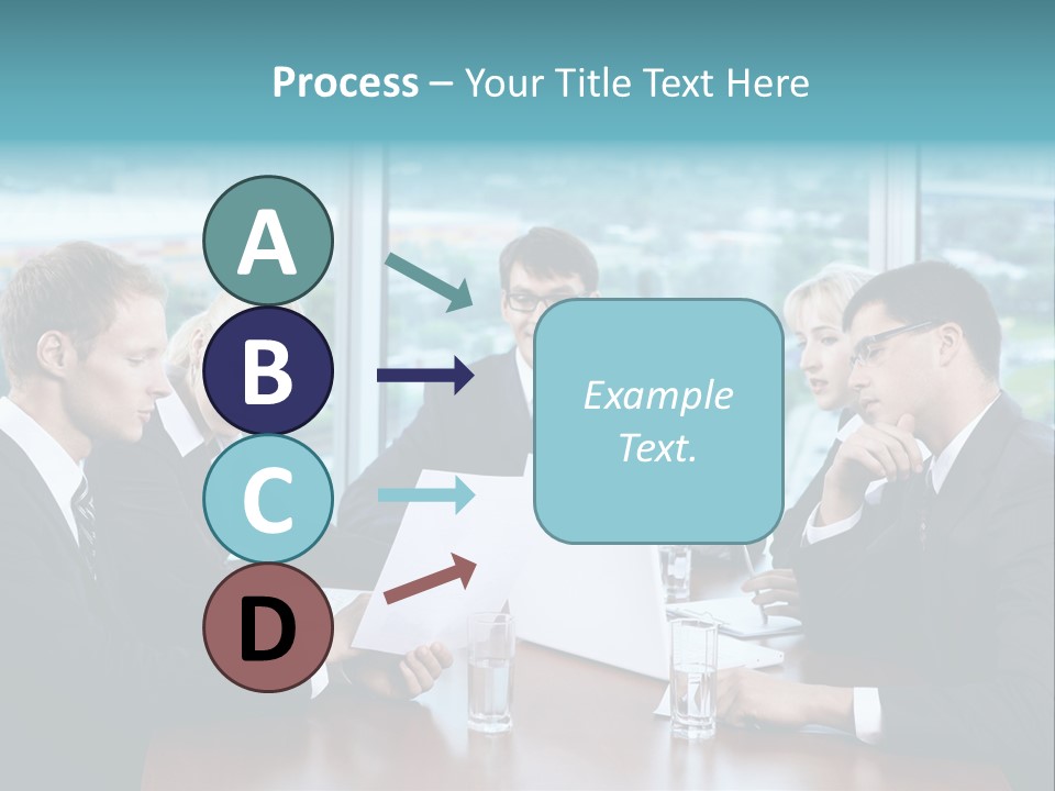 Caucasian Partnership Female PowerPoint Template