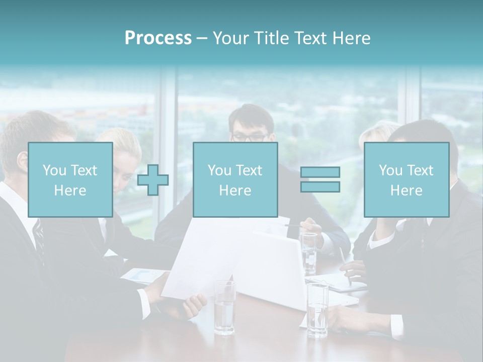 Caucasian Partnership Female PowerPoint Template