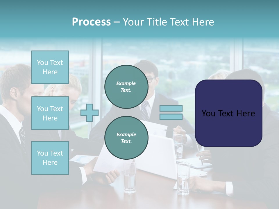 Caucasian Partnership Female PowerPoint Template