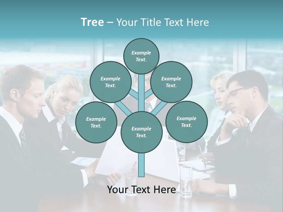 Caucasian Partnership Female PowerPoint Template