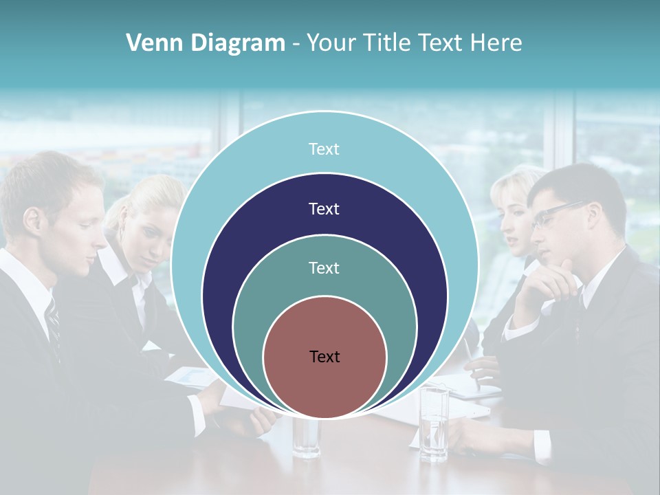 Caucasian Partnership Female PowerPoint Template