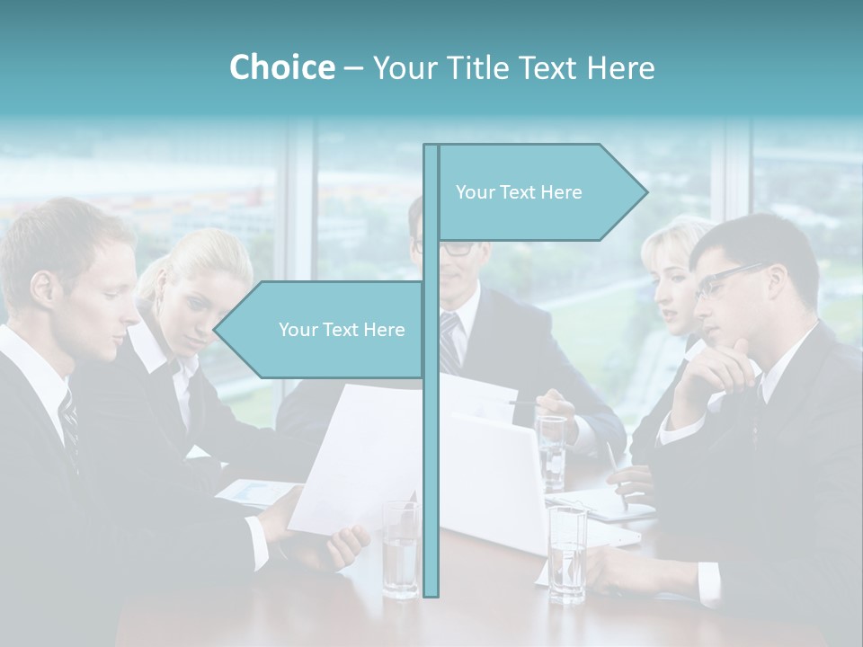 Caucasian Partnership Female PowerPoint Template