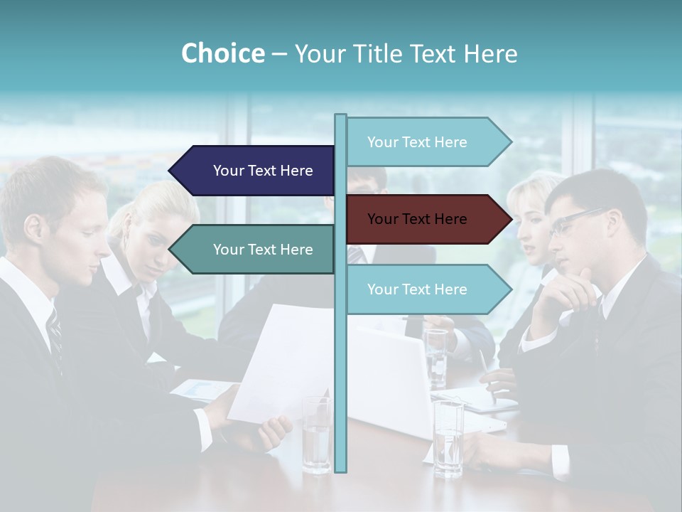 Caucasian Partnership Female PowerPoint Template