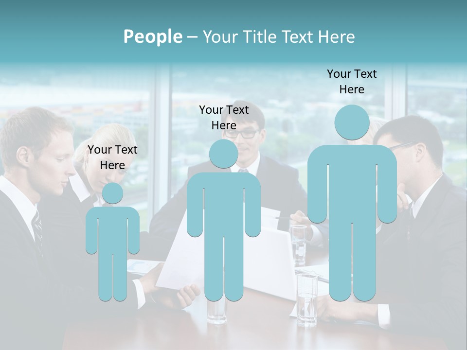 Caucasian Partnership Female PowerPoint Template