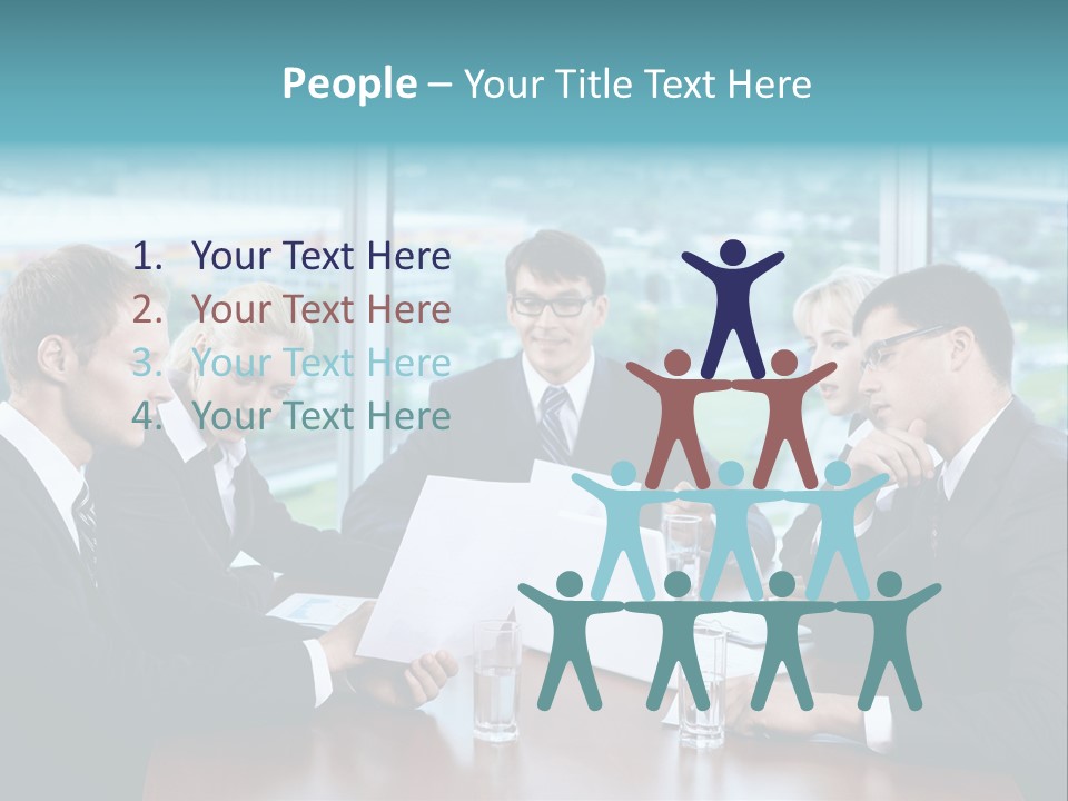 Caucasian Partnership Female PowerPoint Template