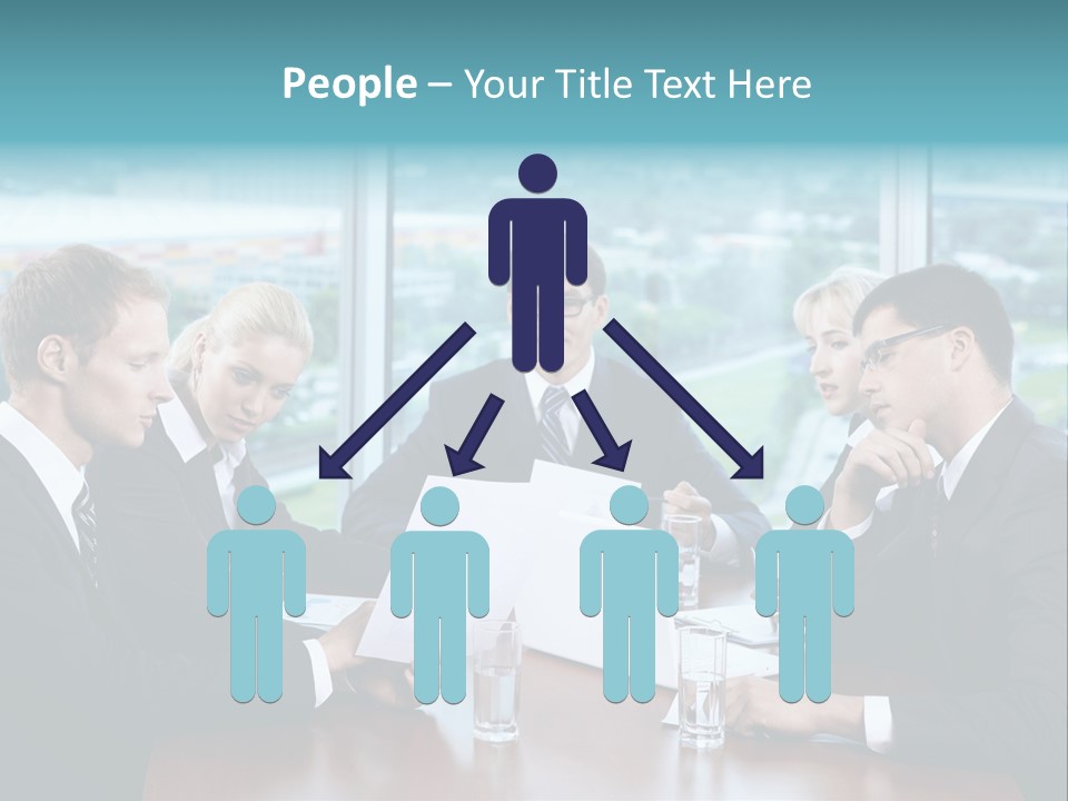 Caucasian Partnership Female PowerPoint Template