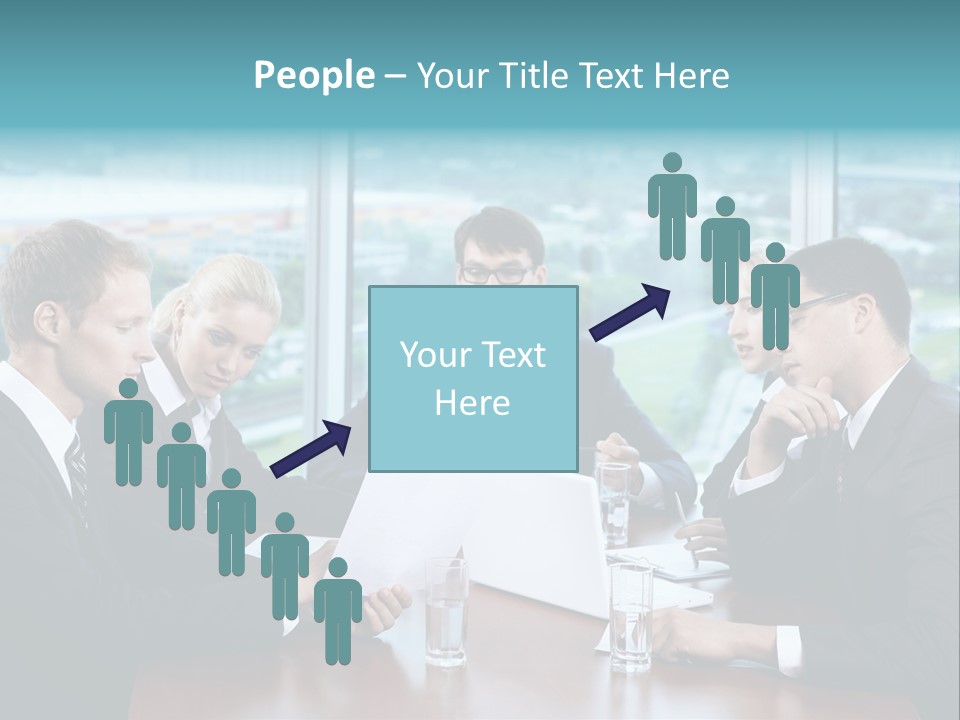 Caucasian Partnership Female PowerPoint Template