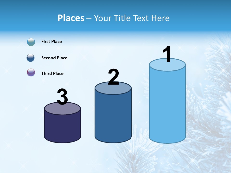 Snow Natural Twig PowerPoint Template