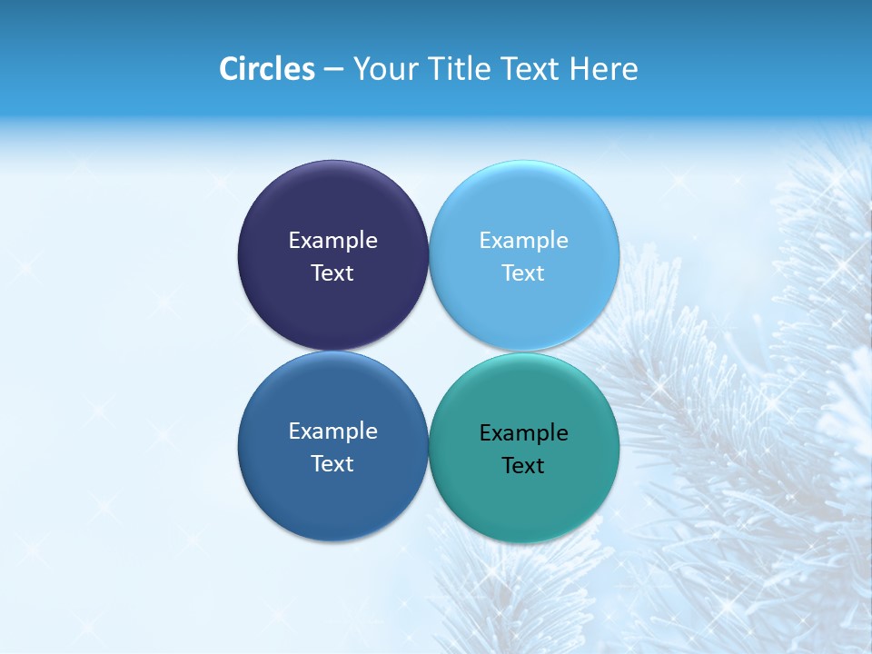 Snow Natural Twig PowerPoint Template