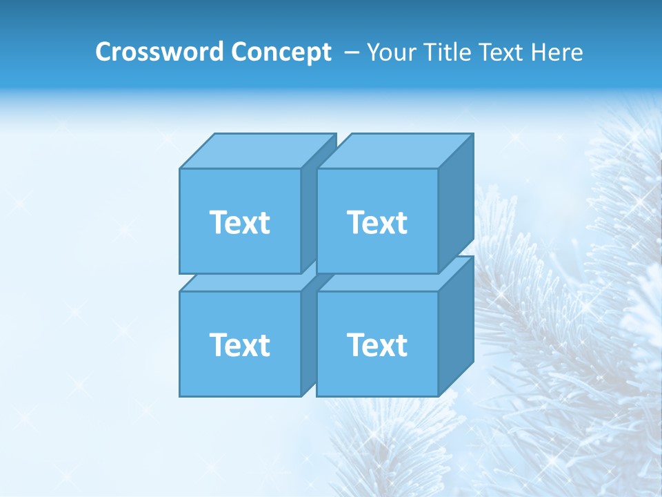 Snow Natural Twig PowerPoint Template