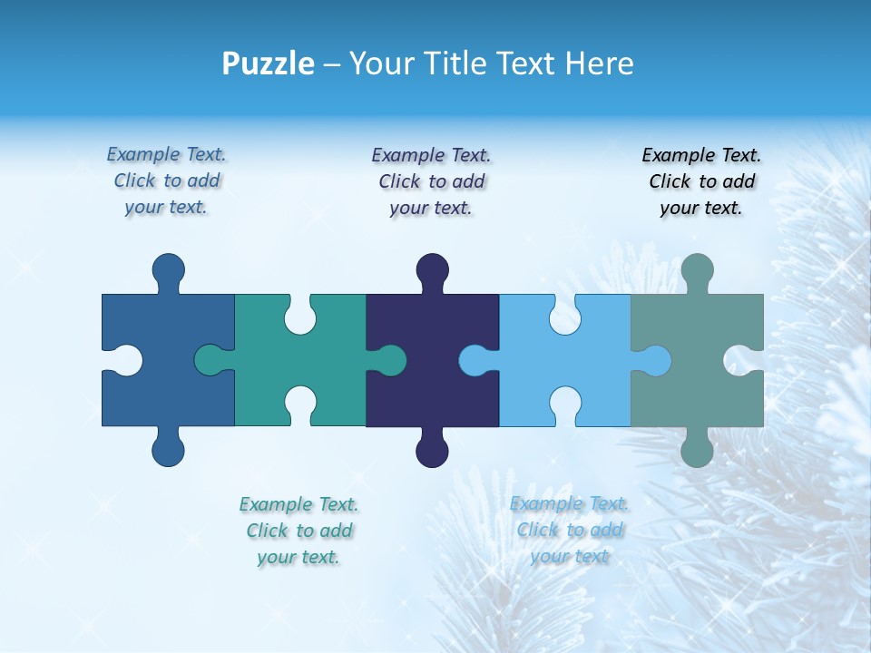 Snow Natural Twig PowerPoint Template