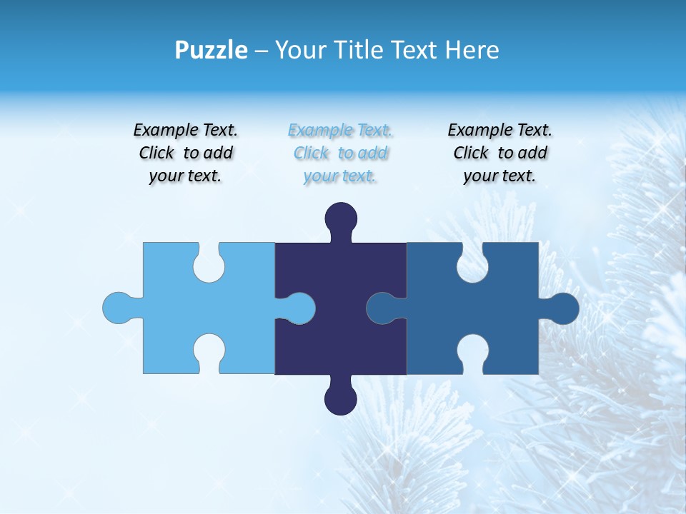 Snow Natural Twig PowerPoint Template