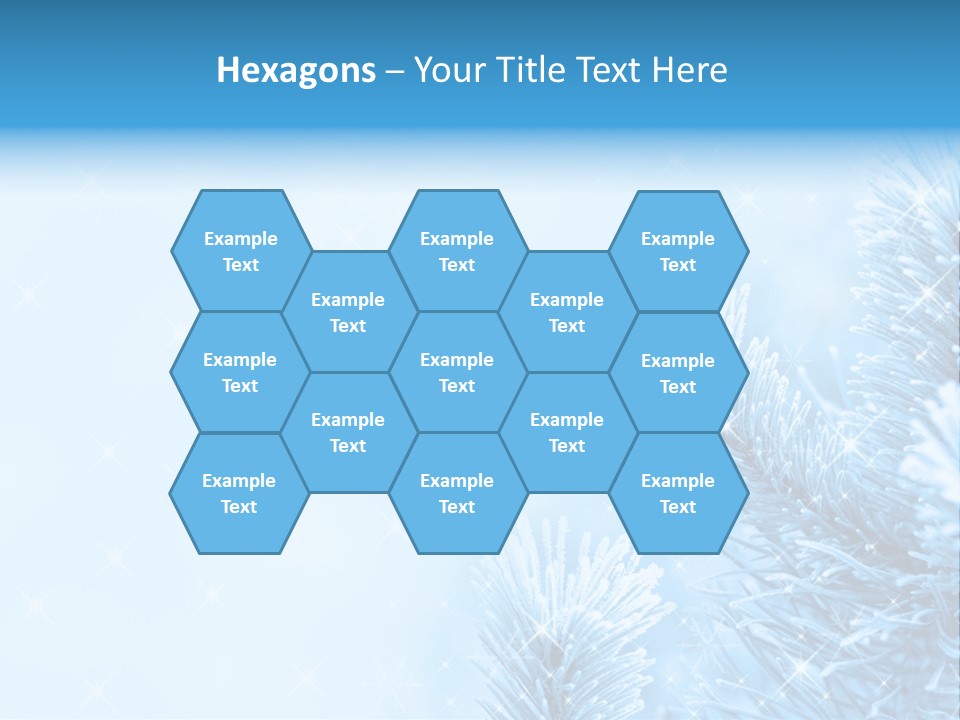 Snow Natural Twig PowerPoint Template