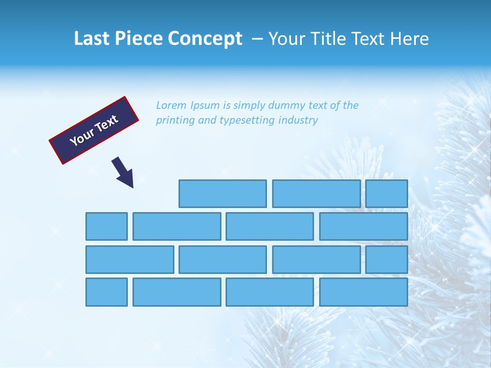 Snow Natural Twig PowerPoint Template