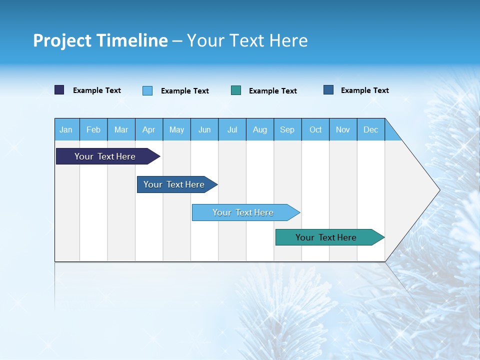 Snow Natural Twig PowerPoint Template
